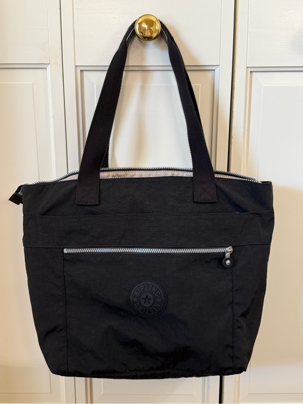 Kipling Black Nylon Everyday Tote
